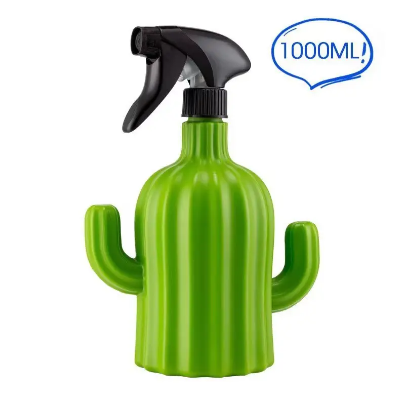 32OZ 1000ML Cactus Shape Spray Bottle  garden trigger Spray Cactus shaped plastic spray bottle