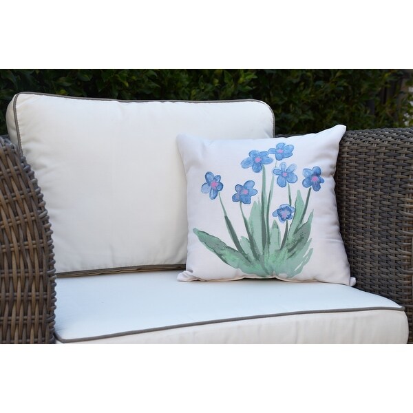 16 x 16 inch Pretty Little Flower Outdoor Pillow