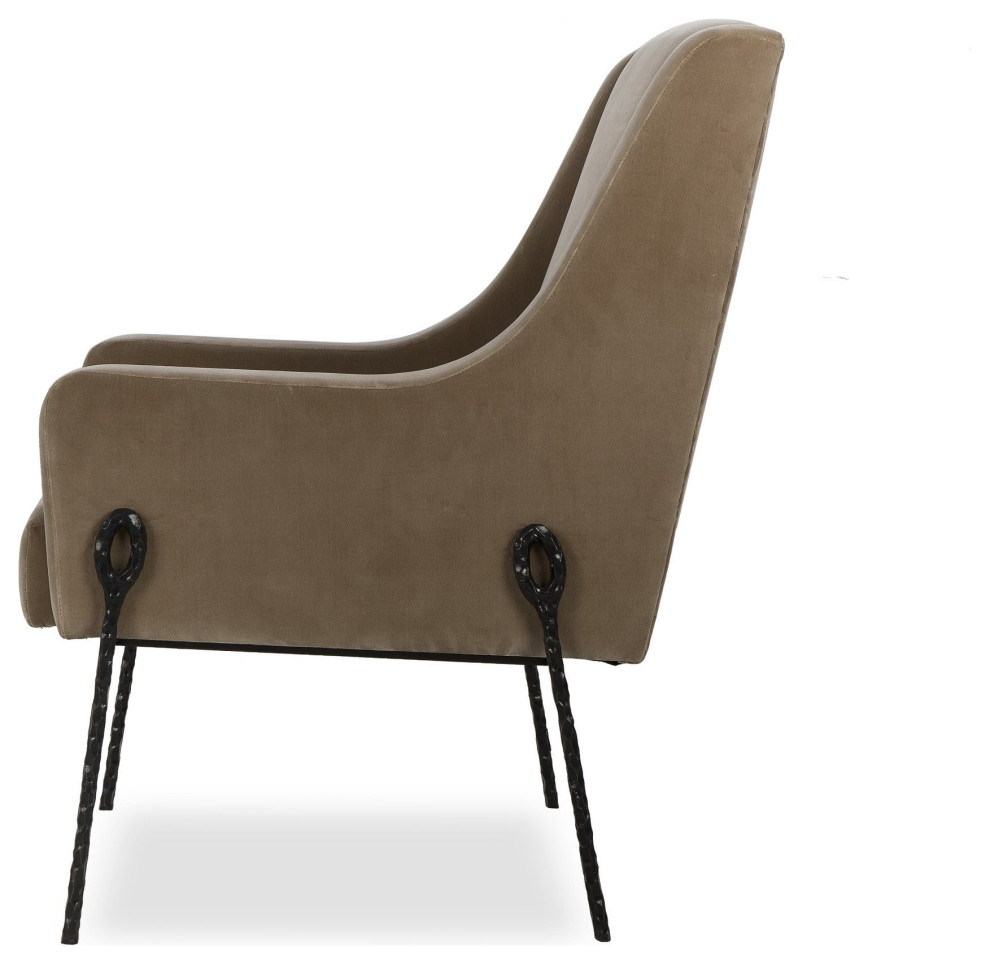 Chanta Chair   Industrial   Armchairs And Accent Chairs   by Peachtree Fine Furniture  Houzz