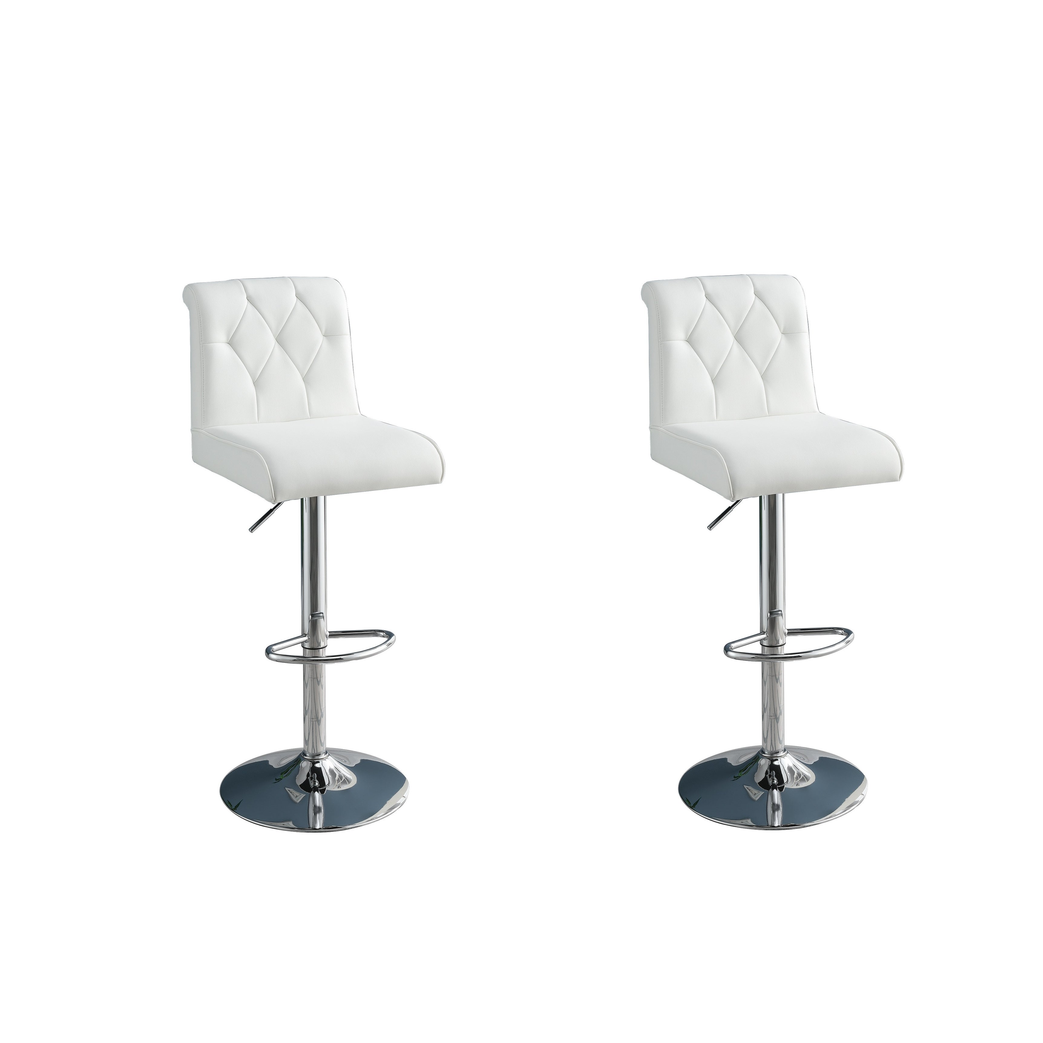 Adjustable Bar stool Modern Set of 2 Chairs Dining Kitchen