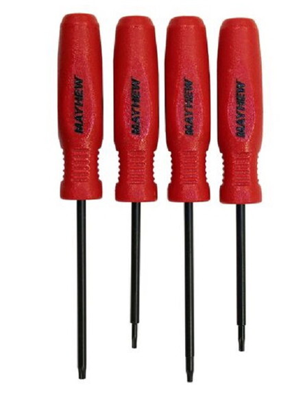 Mayhew 31030 4 Piece Micro Torx Screwdriver Set