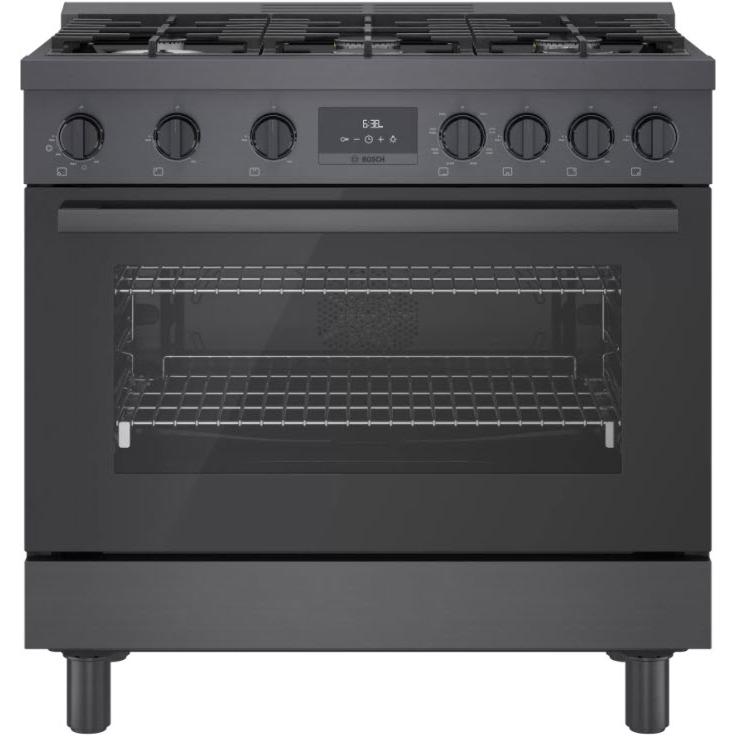 Bosch 36-inch Freestanding Dual Fuel Range with European Convection Technology HDS8645C