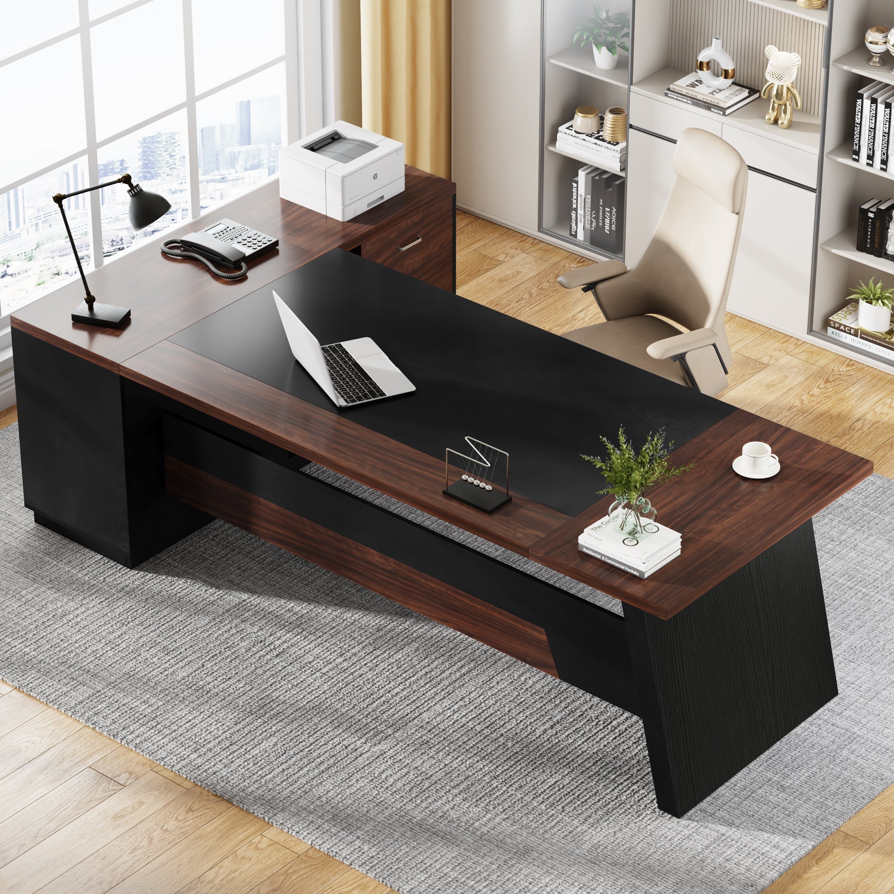 L-Shaped Executive Desk, 78