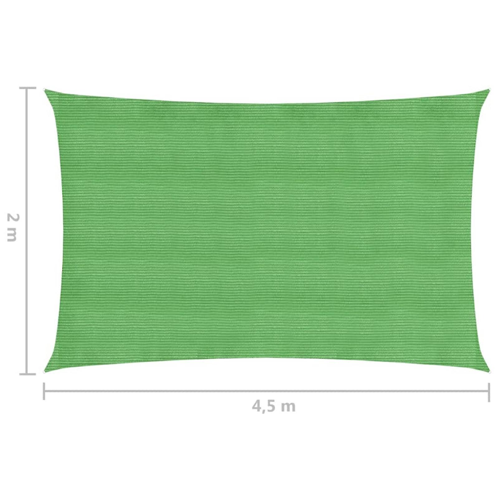 Sunshade Sail 160 G/m Light Green 2x4.5 M Hdpe No.360574