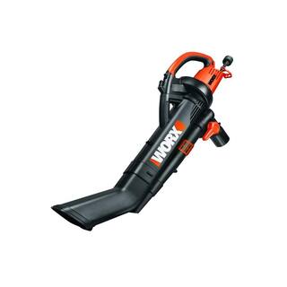 Worx 210 MPH 350 CFM Electric 12 Amp Leaf BlowerMulcherVac with Metal Impeller WG509