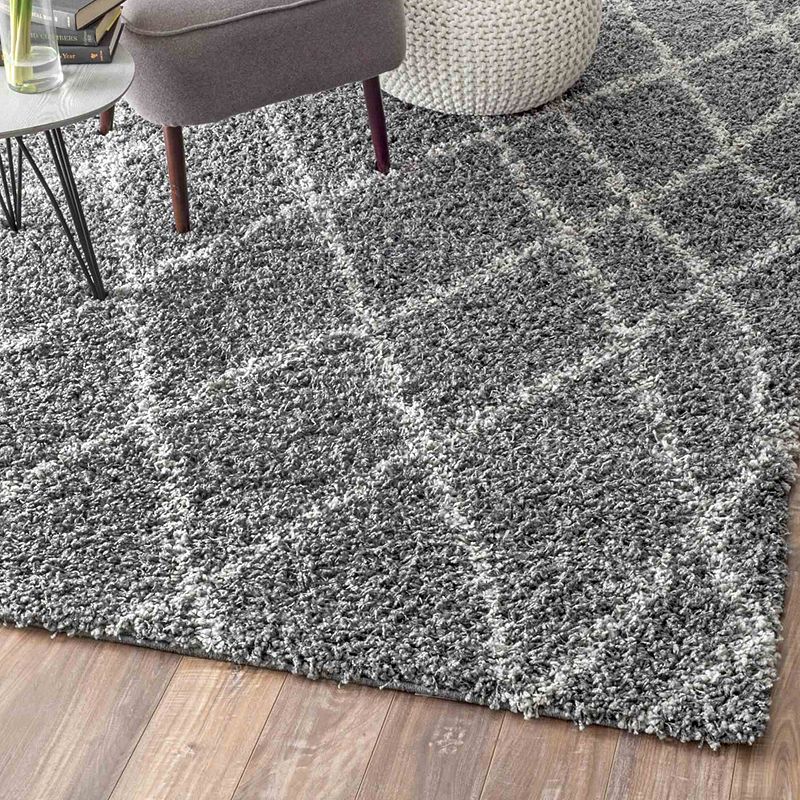 nuLOOM Alvera Easy Shag Lattice Rug