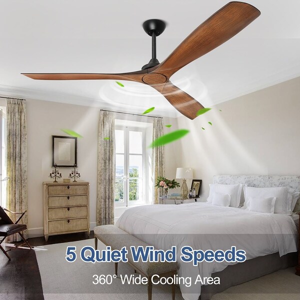 Remote Ceiling Fan 5 Speeds Flush Mounted Shopping - The Best Deals on Ceiling Fans | 41708525