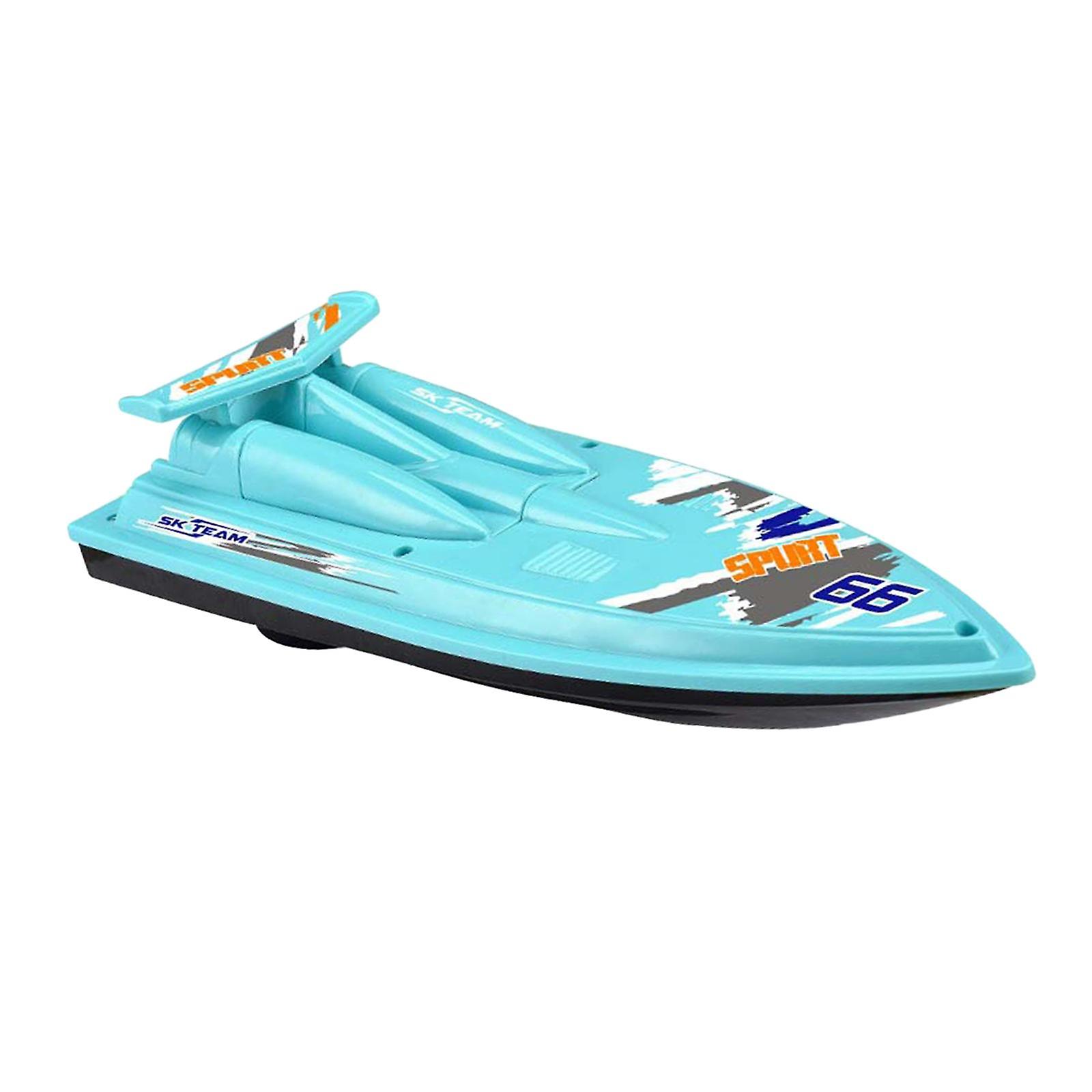 Speed Boat Summer Outdoor Water Playing Floating Boat Bath Toy For Preschool Blue