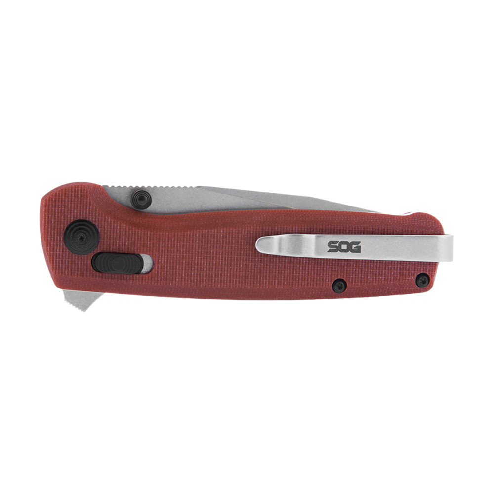 SOG Terminus XR G10 Folding Knife Crimson Red