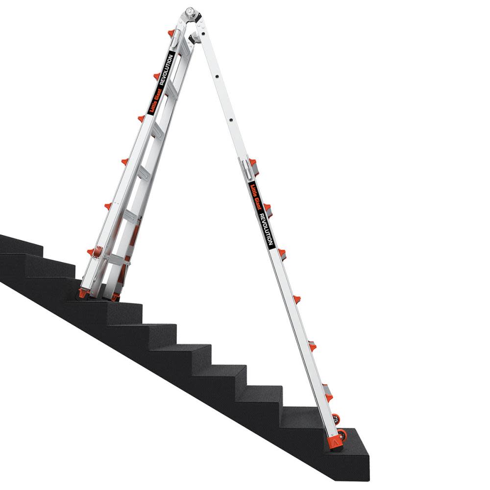 Revolution M26 Aluminum Type-1A Telescoping Multi-Position Ladder with Ratchet Leg Leveler