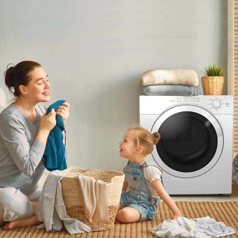 13 lbs 1500W Tumble Dryer with 7 Automatic Drying Modes, 3.5 Cu.Ft. Front Load Dryer Electric Portable Clothes Dryer