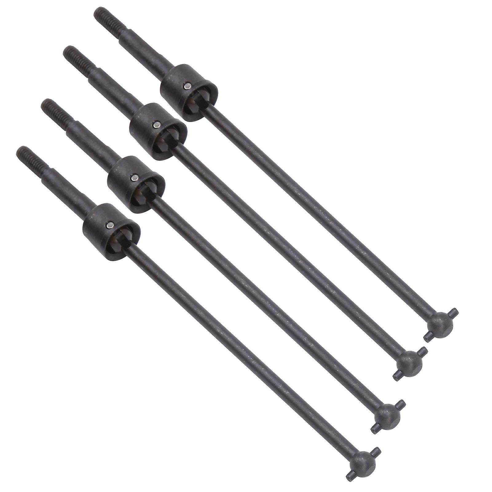 4pcs Universal Drive Shaft Steel Swing Shaft Rc Accessory Fit For Hsp 94188 1/10 Rc Car Black