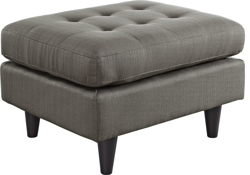 Miles Upholstered Ottoman   Midcentury   Footstools And Ottomans   by HedgeApple  Houzz