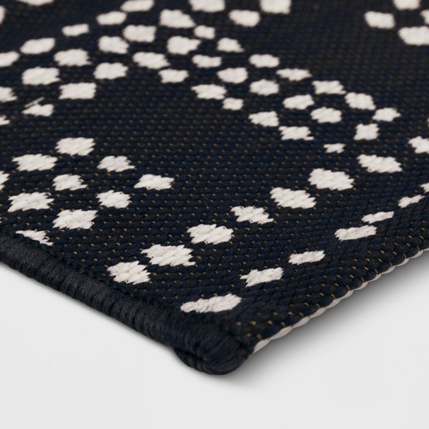 7 x27 X 10 x27 Medallion Outdoor Rug Navy