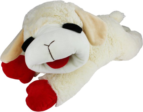 Multipet Lamb Chop Squeaky Plush Dog Toy