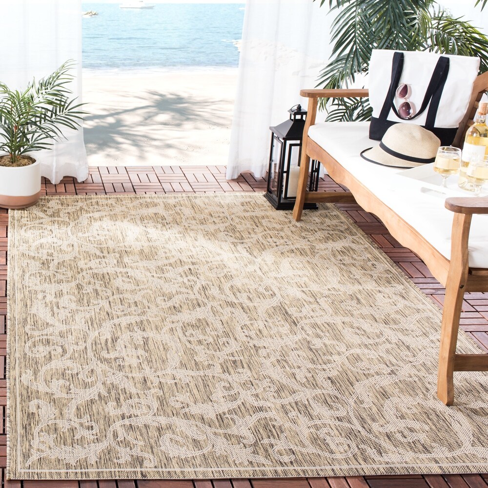 SAFAVIEH Courtyard Darline Indoor/ Outdoor Waterproof Patio Backyard Rug