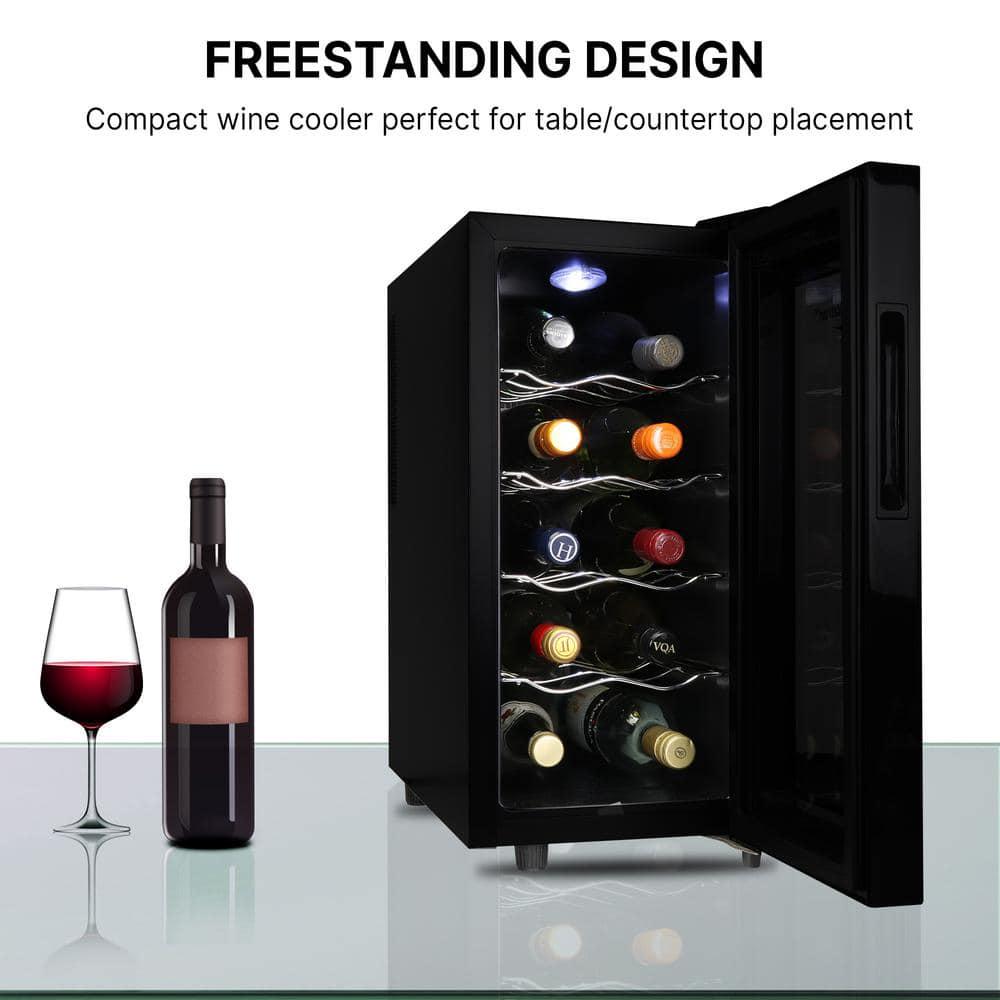 Koolatron Urban Series 10 Bottle Wine Cooler Black 1 cu ft