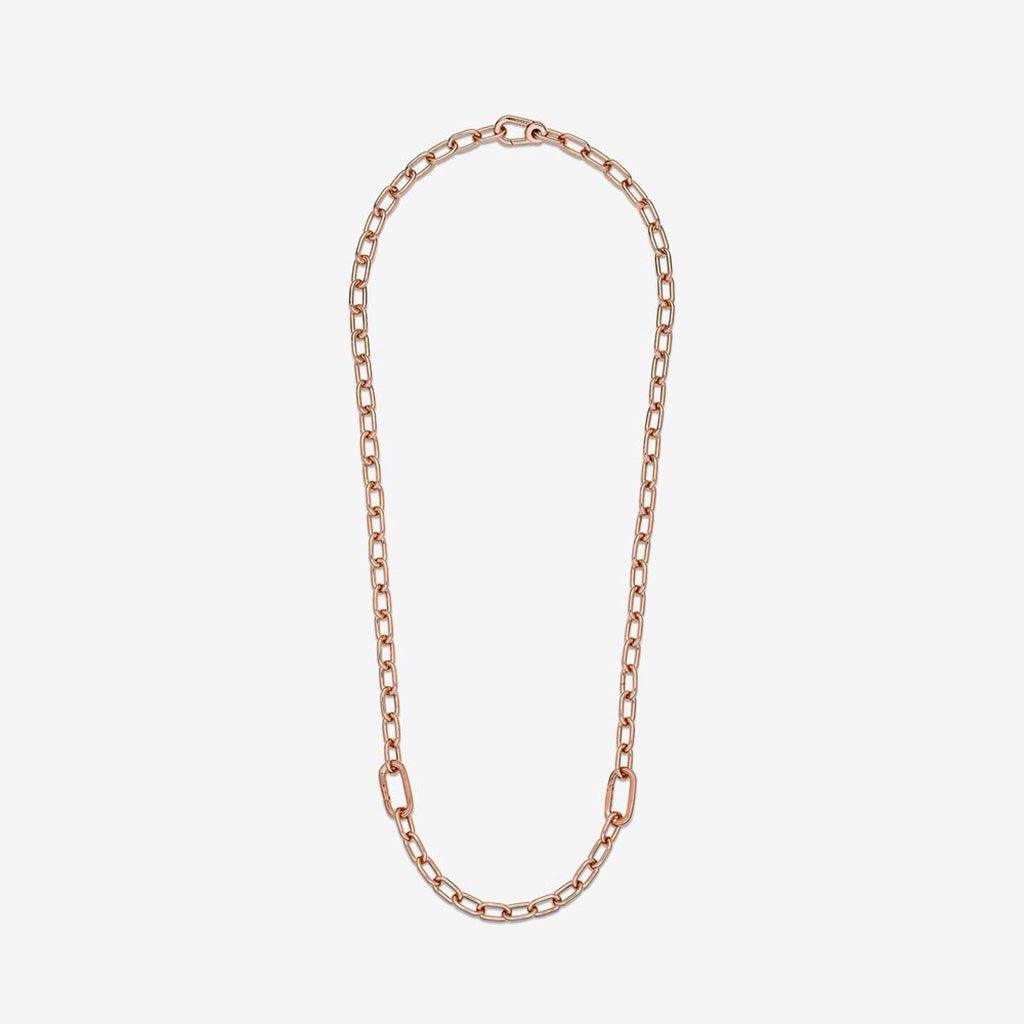 PANDORA  Pandora ME Link Chain Necklace with 2 Connectors in Rose Gold - 19.7