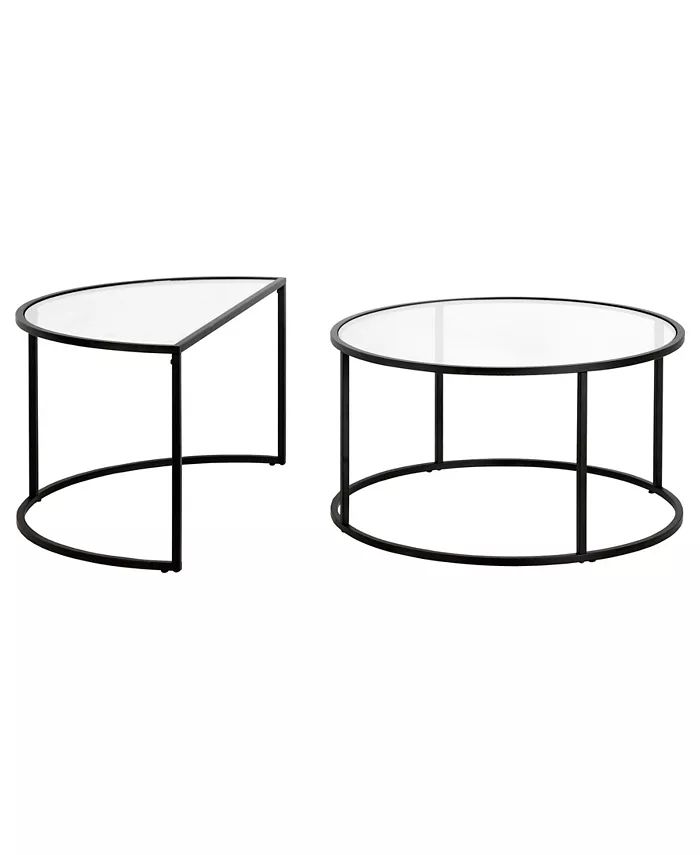 Hudson and Canal Luna Nested Coffee Table Set of 2