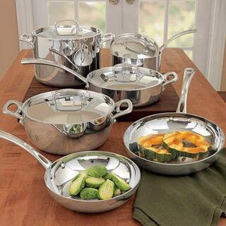 Cuisinart French Classic 10-Piece Stainless Cookware Set with Lids FCT-10