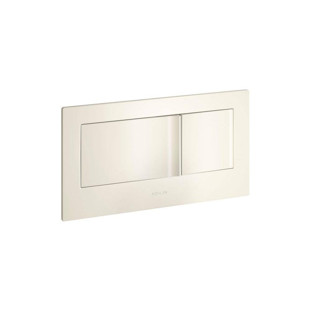 KOHLER Veil Flush Actuator Plate in Almond 6298-47