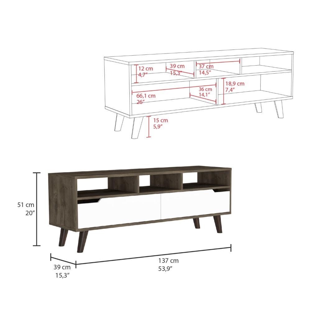 TV Stand with Drawer   Open Shelve Media Cabinets for Up to 51\