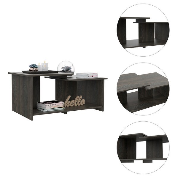 TUHOME Wema Coffee Table Black