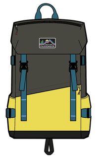 Boondocker Recycled 26L Backpack - Grey Olive/Sheen Yellow