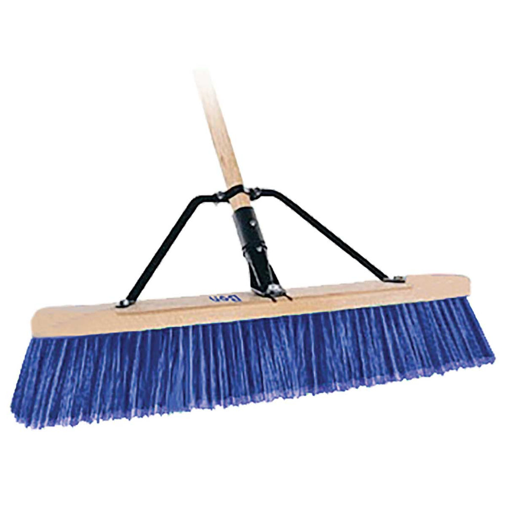 Bon Tool Paver Broom - 24 Stiff Bristle - 5' Wood Handle | Gemplers