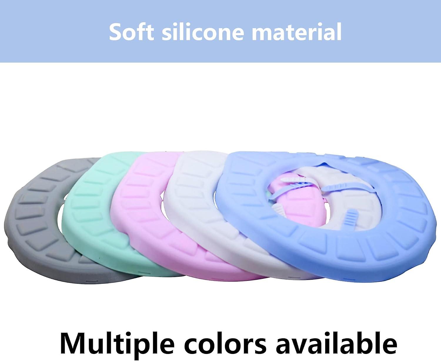 Silicone Toilet Seat Cover，toilet Seat Cushion，padded Toilet Seat，silicone Washable， Reusable And Durable，clean Without Bacterial Residue (blue)