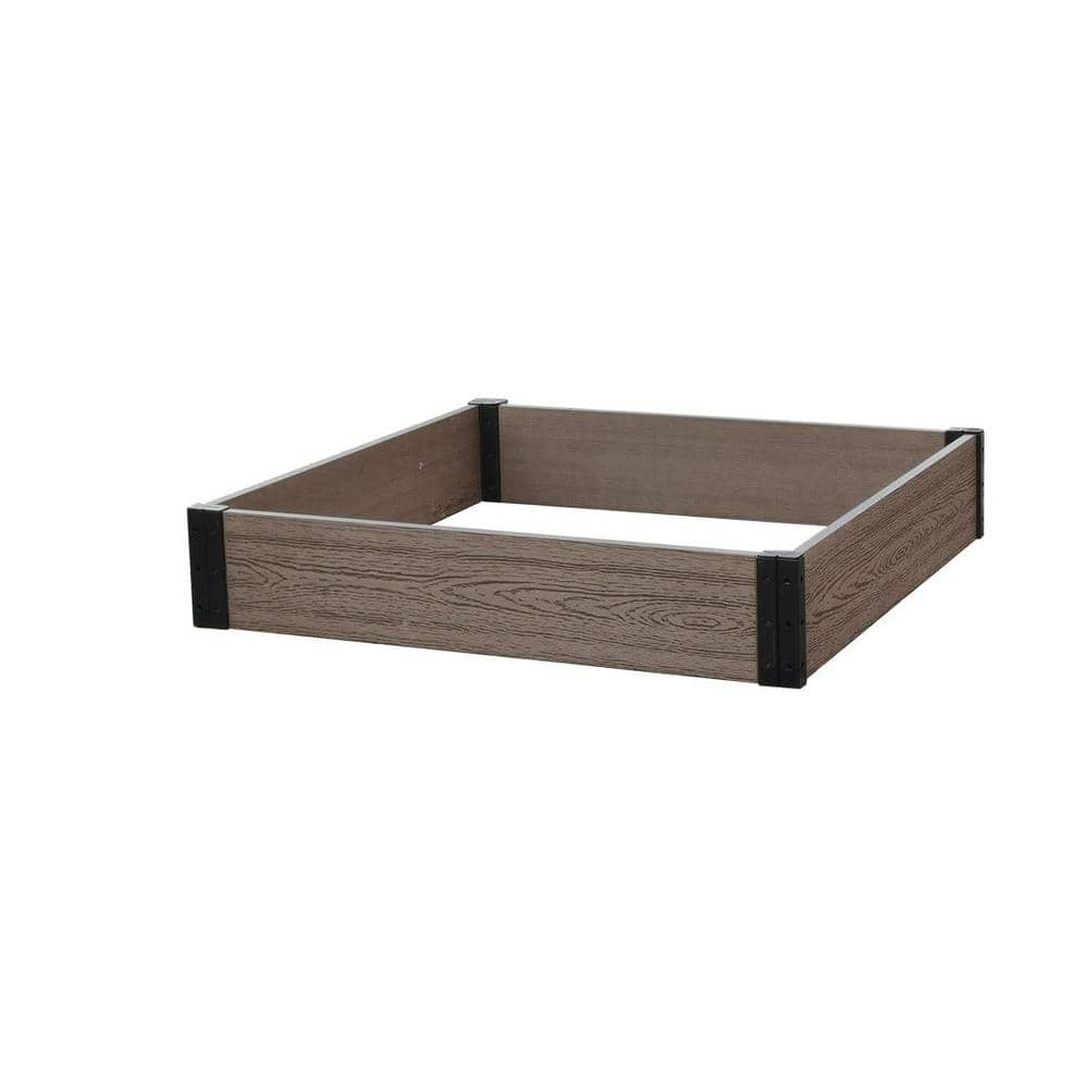 EverBloom 36 in. L x 38 in. W x 7 in. H Essential Composite Raised Garden Bed R073638