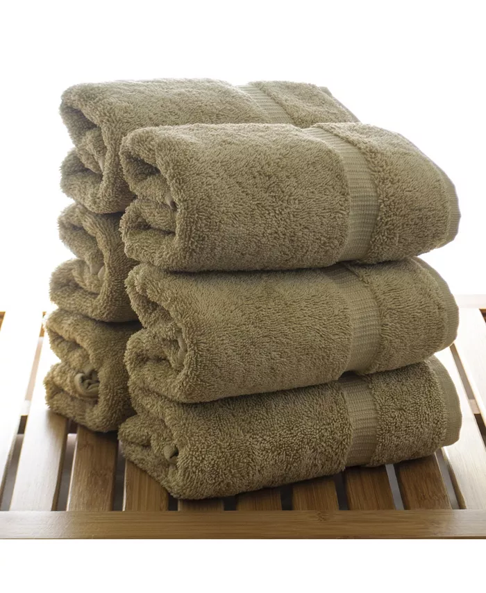 BC Bare Cotton Luxury Hotel Spa Towel Turkish Cotton Hand Towels Set of 6