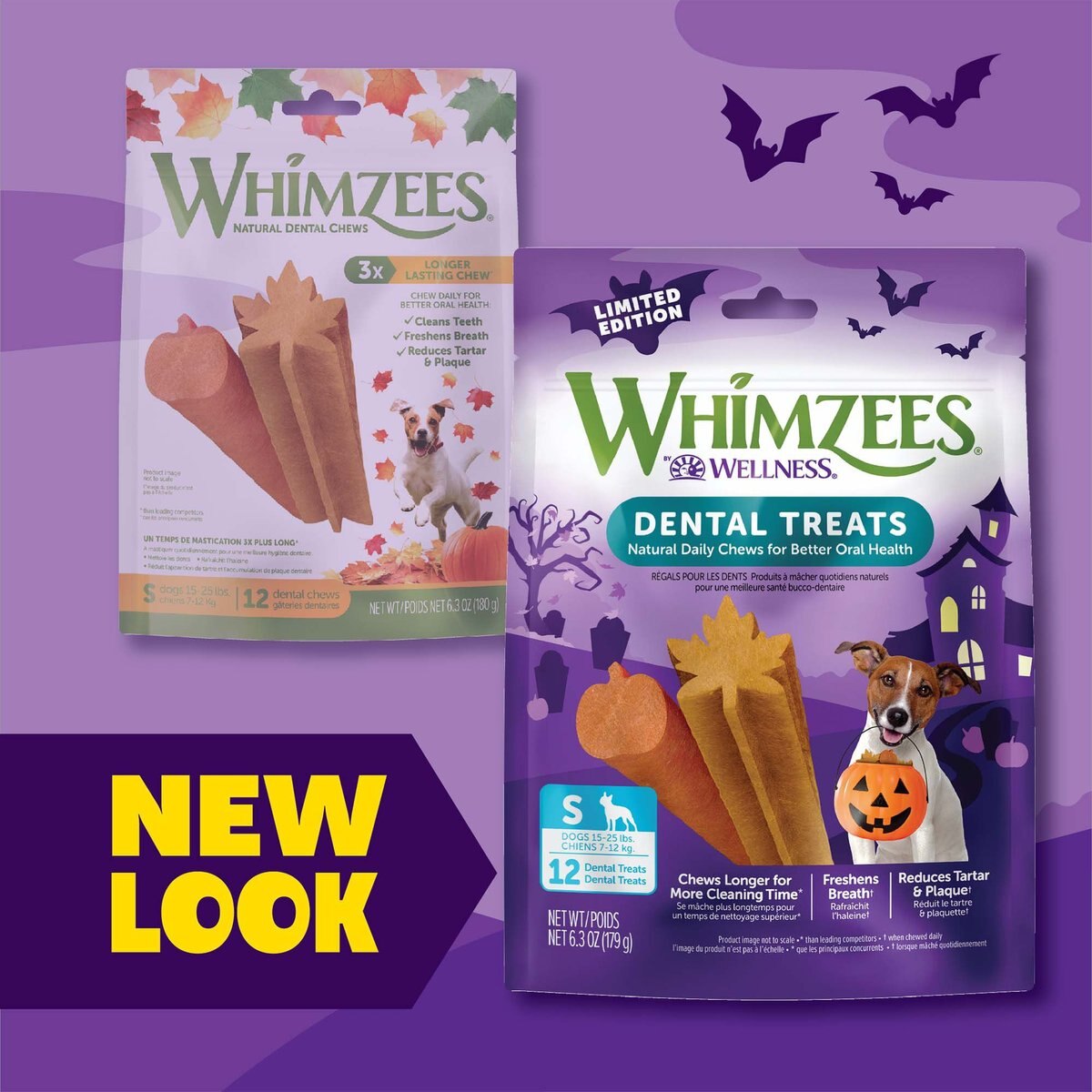 WHIMZEES Fall Small Grain-Free Dental Dog Treats