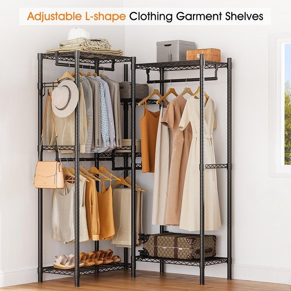 Garment Rack， Heavy Duty Clothes Rack for Hanging Clothes Capacity 900 LBS