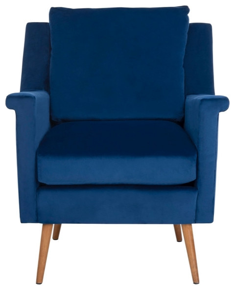 Sherri Mid Century Arm Chair Navy/ Natural   Modern   Armchairs And Accent Chairs   by Virgil Stanis Design  Houzz