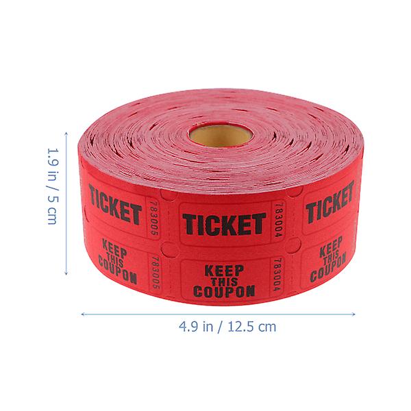 1 Roll Of Raffle Tickets Roll Amusement Park Tickets Universal Tickets Roll Tickets Label Roll