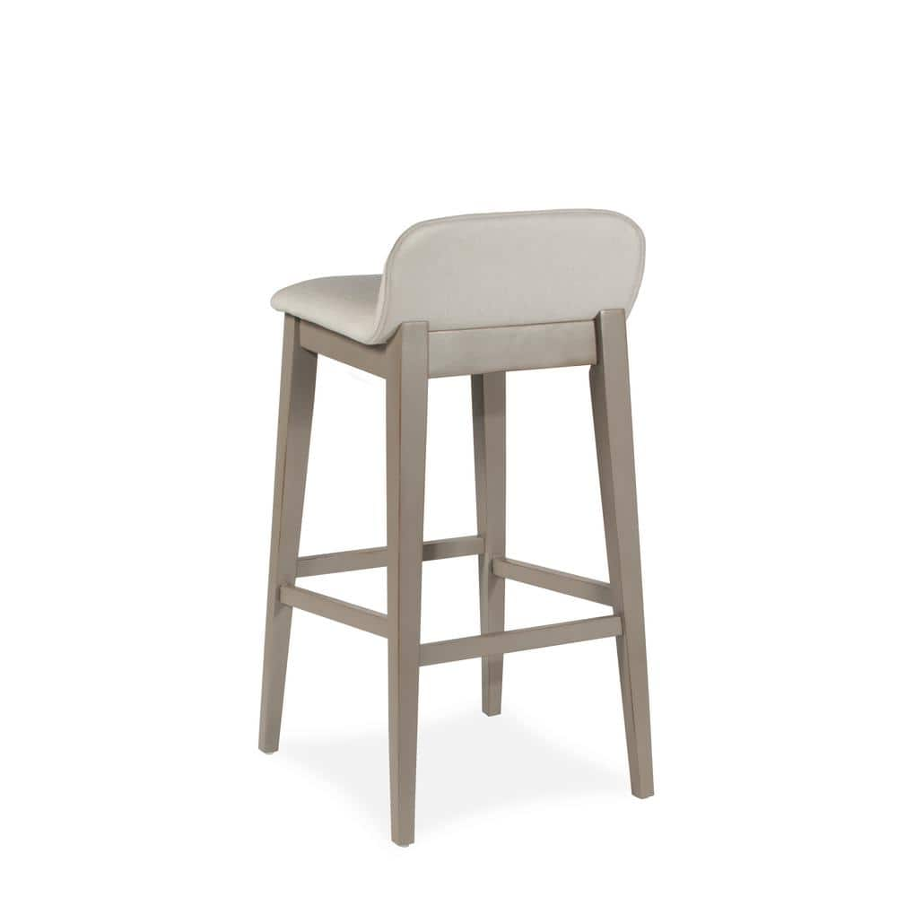 Hillsdale Furniture Maydena 30.25 in. Non-Swivel Bar Distressed Gray Stool 4741-830