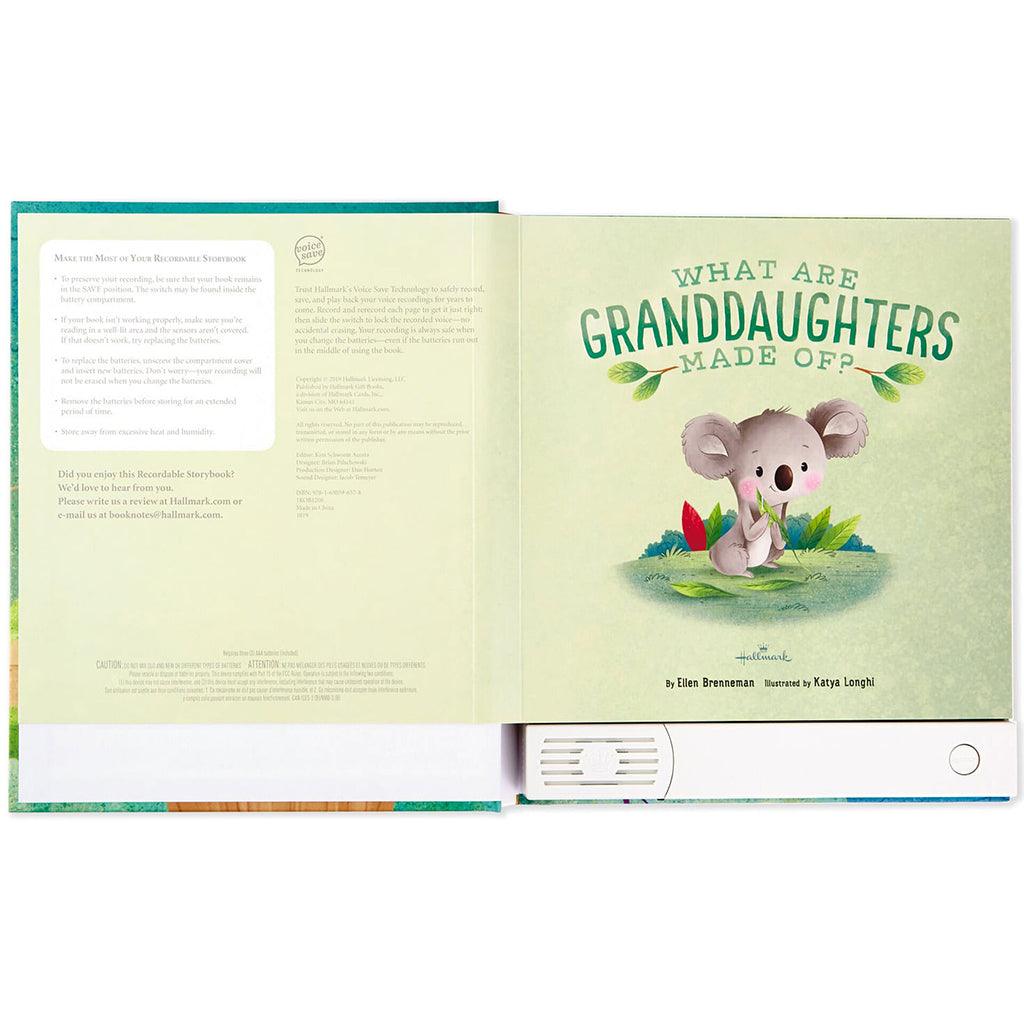 Hallmark  What Are Granddaughters Made Of? Recordable Storybook