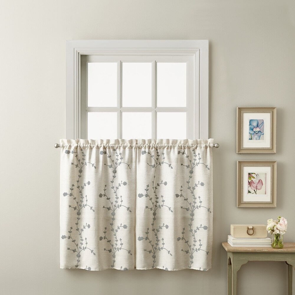 Lynette Tailored Tier Set and Valance Curtain Collection