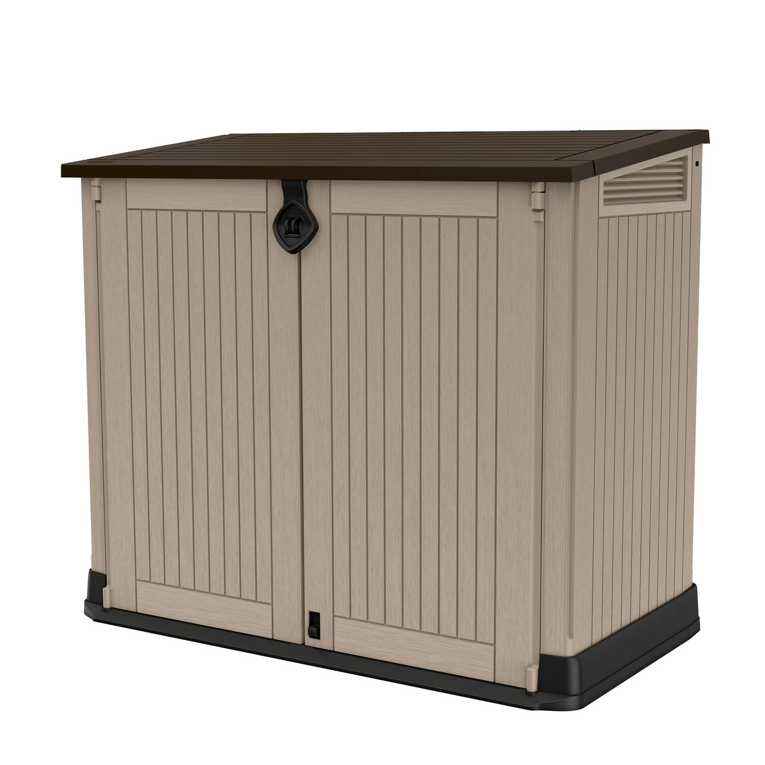 Keter StoreItOut Midi 30Cu Ft AllWeather Resin Storage Shed Beige  Crowdfused