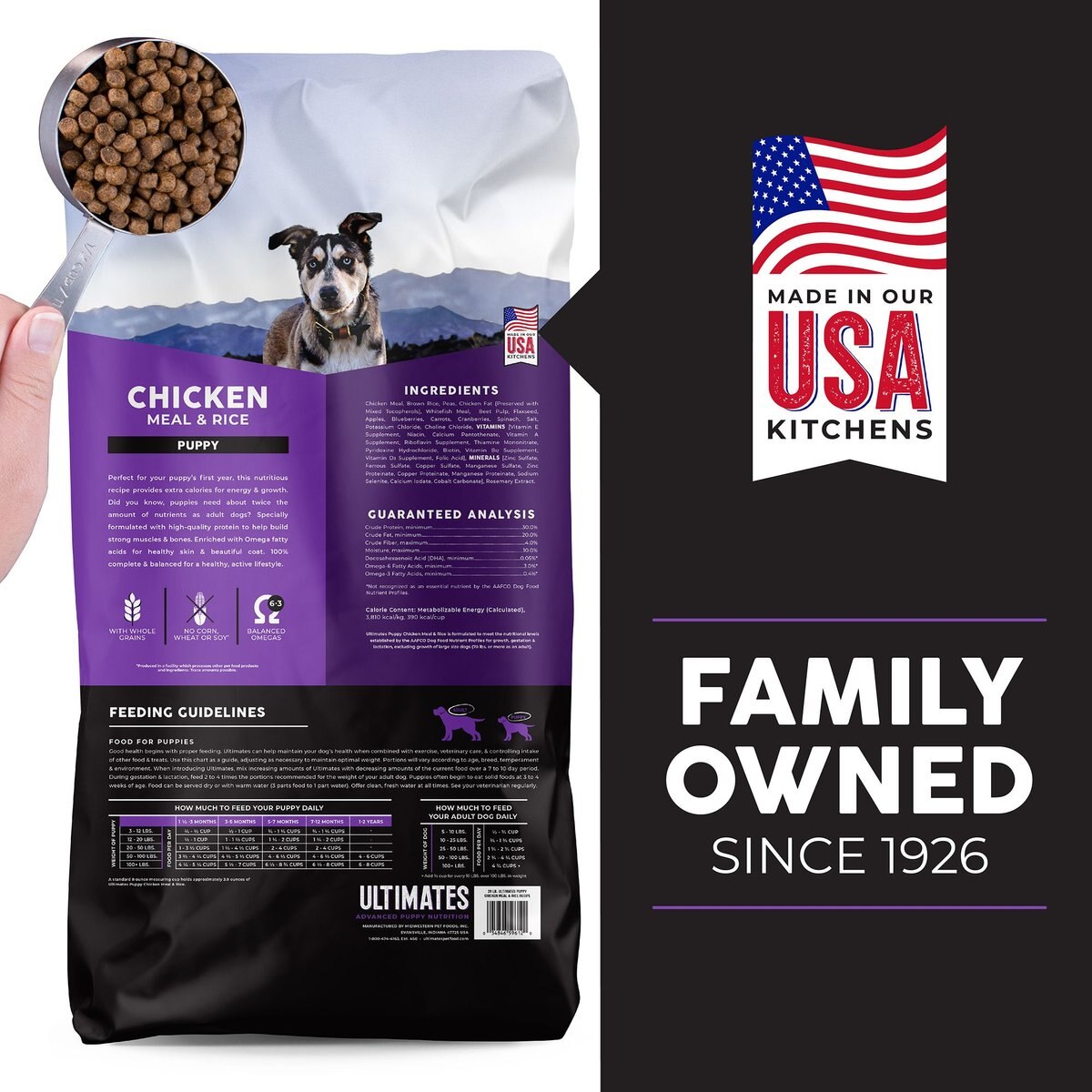 Ultimates Chicken Meal and Brown Rice Puppy Dry Dog Food