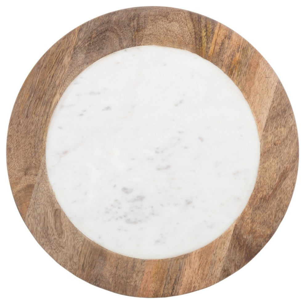 Rose Agate Side Table White Marble/Natural/Black   Industrial   Side Tables And End Tables   by AED Luxury Home Decor  Houzz