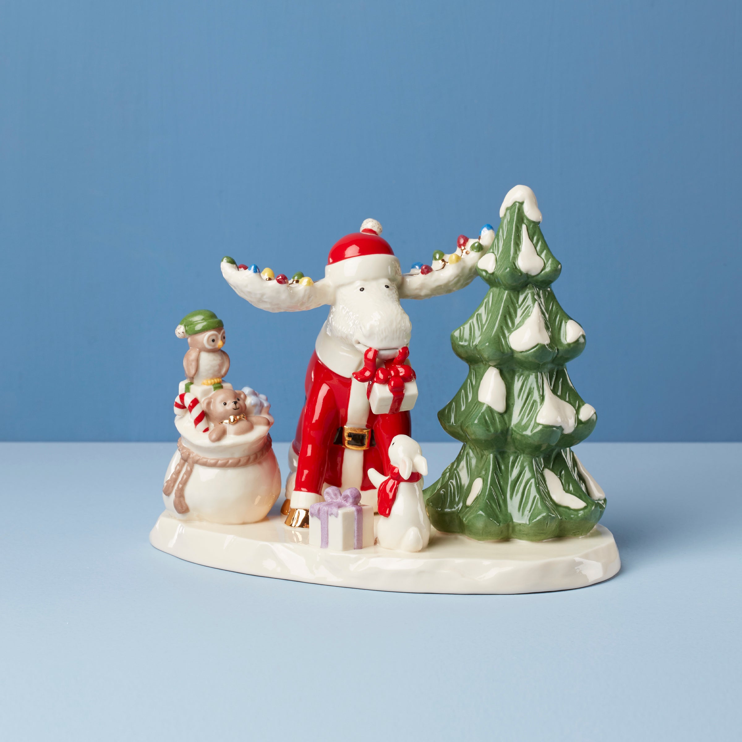 Marcel The Moose's Christmas Party Figurine