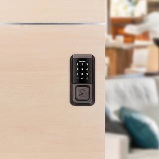 Kwikset HALO Venetian Bronze Keypad Electronic Smart Lock Deadbolt feat SmartKey Security Touchscreen and Wi-Fi wHalifax lever 939Wi-Fi 154HLF