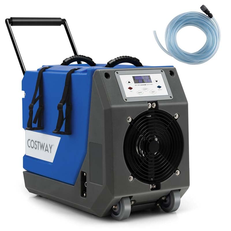 Canada Only - 180 PPD Portable Commercial Dehumidifier with Pump & 24.6 Ft Drain Hose