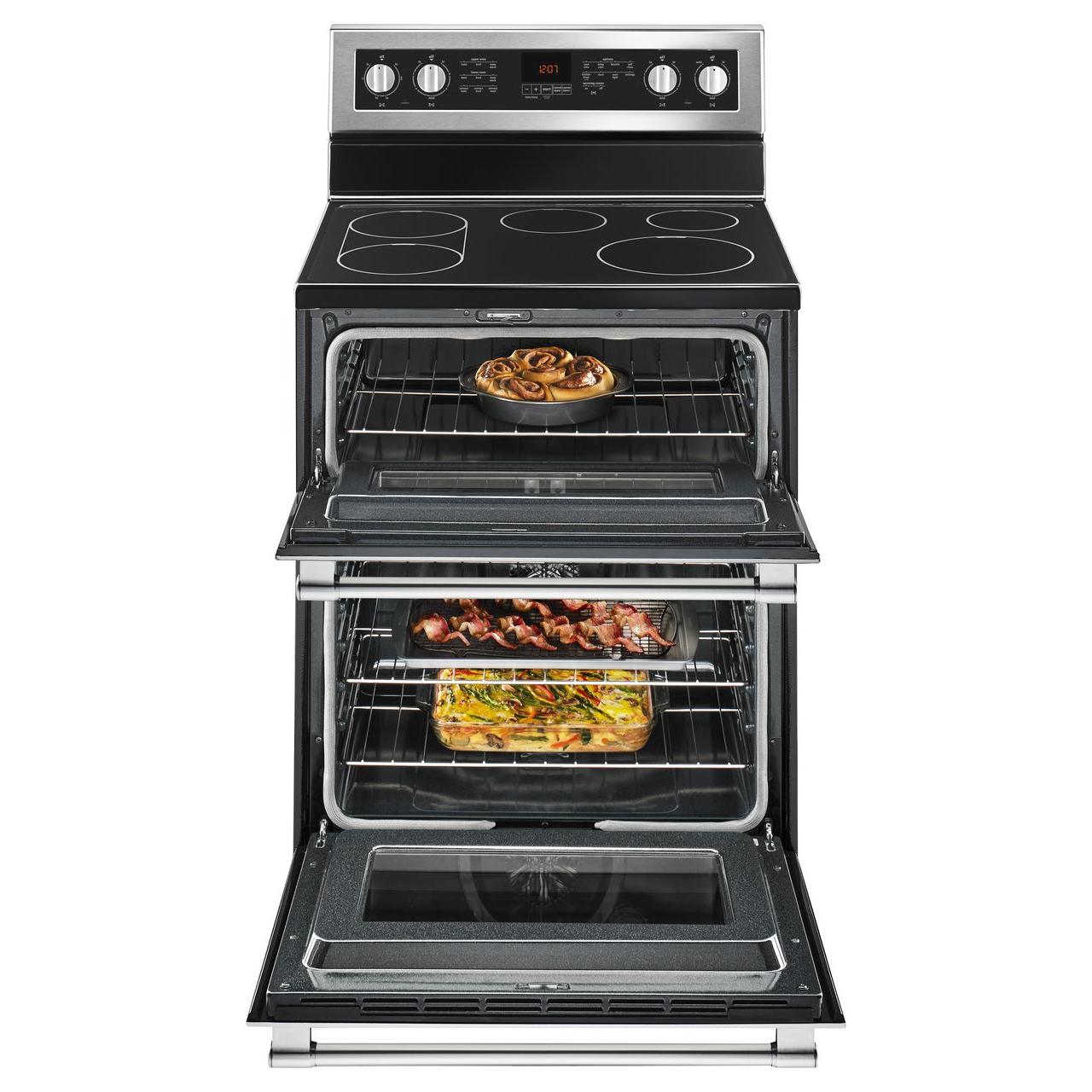 Maytag 30-inch Freestanding Electric Range with Power? Element YMET8800FZ