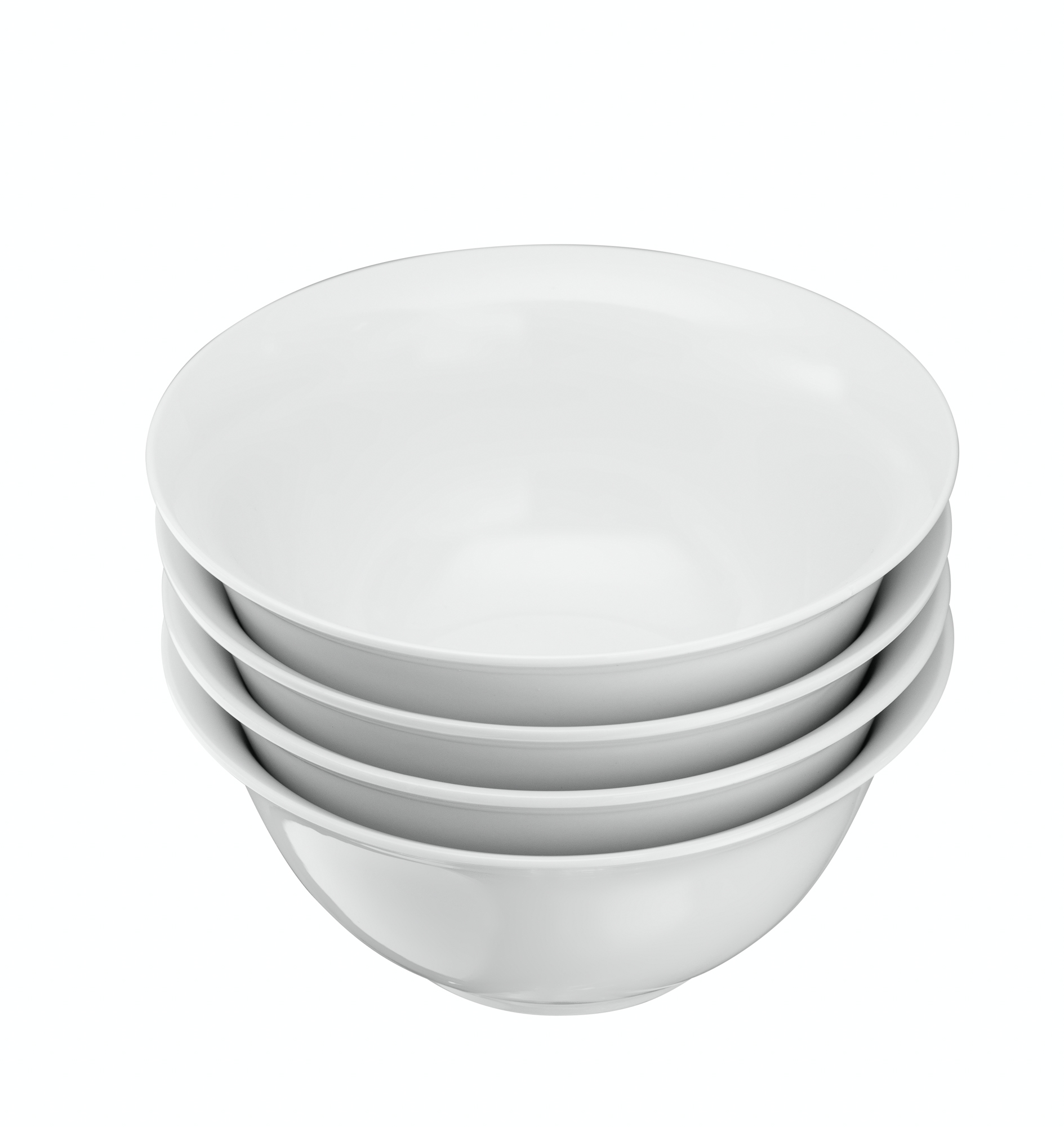 Kook Ceramic Salad Bowls， 41 oz， Set of 4