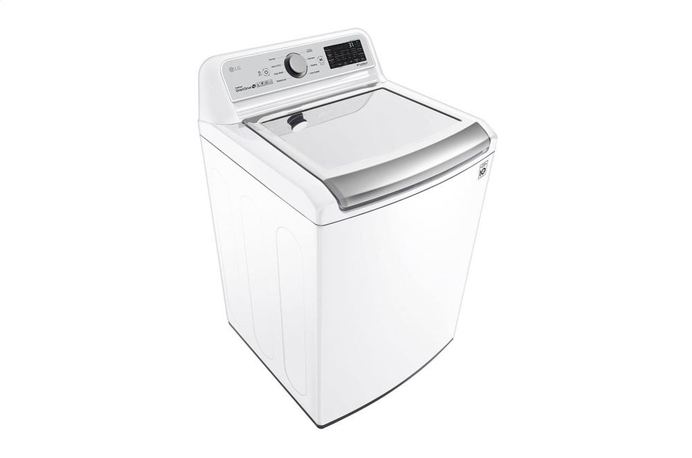 Lg WT7305CW 4.8 Cu. Ft. Mega Capacity Smart Wi-Fi Enabled Top Load Washer With Agitator And Turbowash3D™ Technology