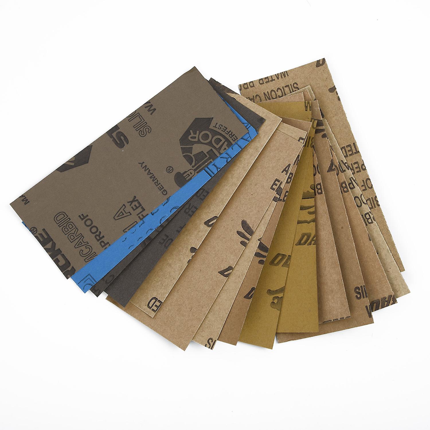 15pcs Wet Dry Sandpaper Abrasive Paper Sheets 150-7000 Grit Sanding Papar For Wood Furniture Finishing Grinding Polishing Metal