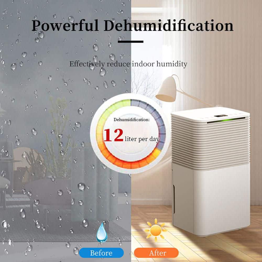 Edendirect 25Pint Dehumidifier 2000 sqft for Basements Home and Large Room with Auto or Manual Drainage 3 Operation Modes